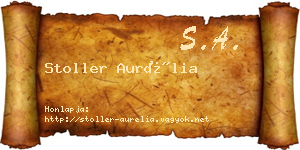 Stoller Aurélia névjegykártya